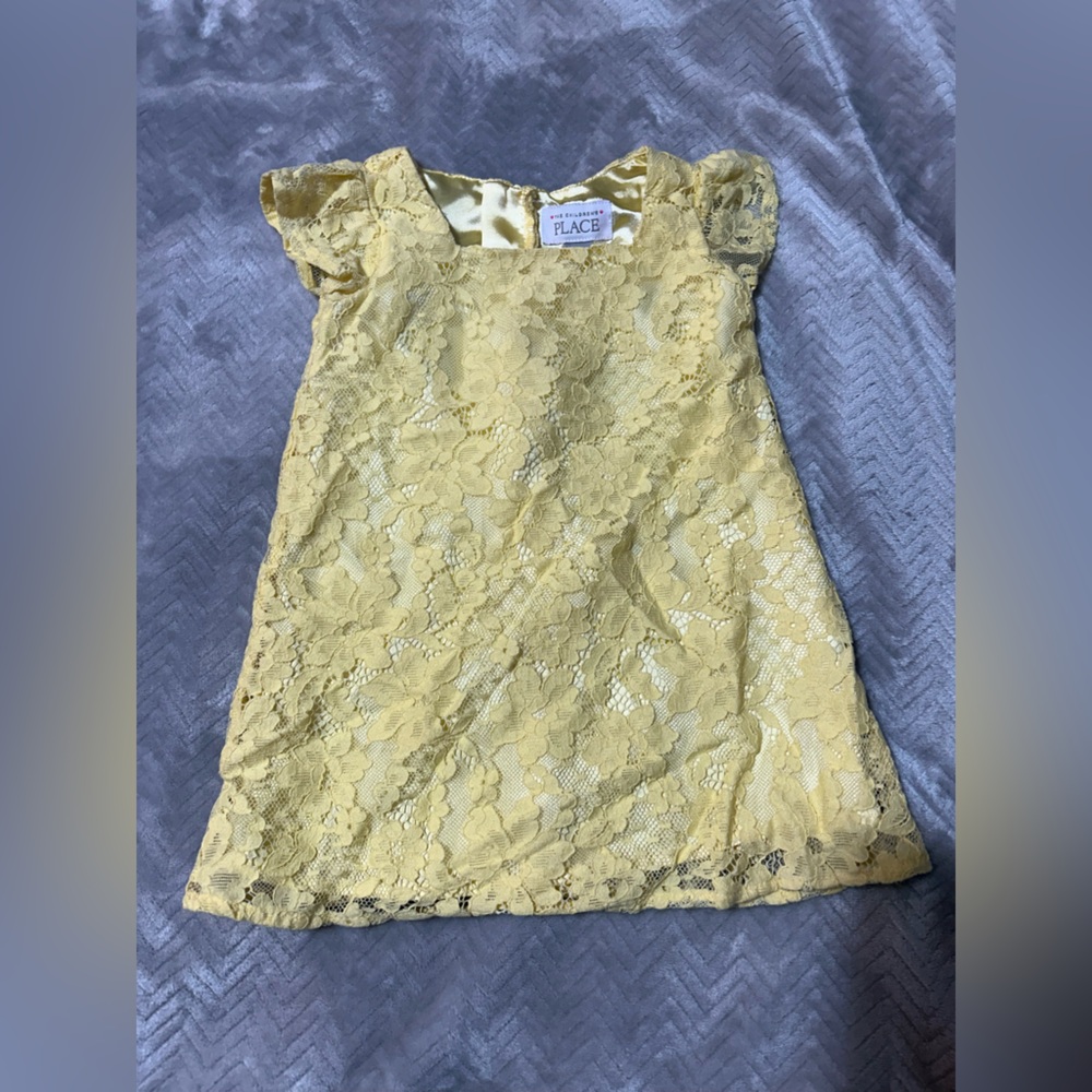 The Children's Place Gold Lace Dress